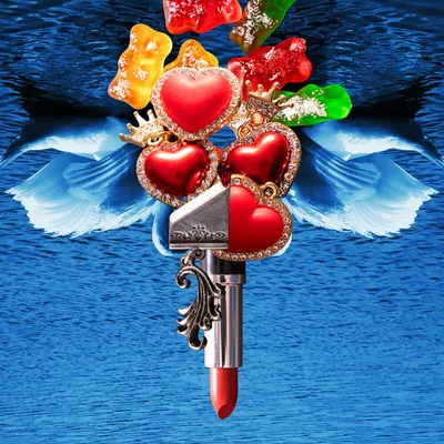 Album cover from Sleigh Bells's "Bunky Becky Birthday Boy"